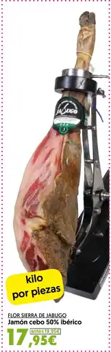 Hiper Usera FLOR SIERRA DE JABUGO Jamón cebo 50% ibérico oferta