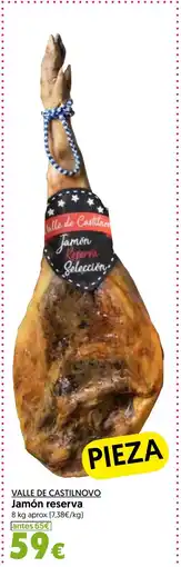 Hiper Usera VALLE DE CASTILNOVO Jamón reserva oferta