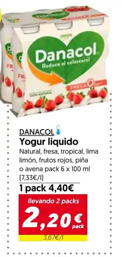 Hiper Usera DANACOL Yogur líquido oferta