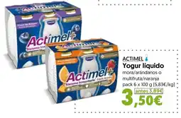 Hiper Usera ACTIMEL Yogur líquido oferta