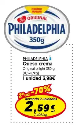 Hiper Usera PHILADELPHIA Queso crema oferta