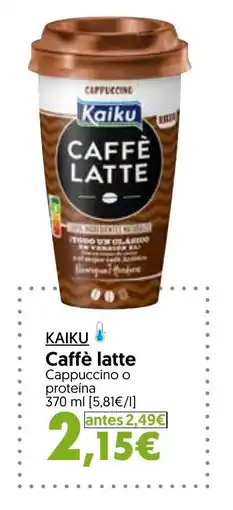 Hiper Usera KAIKU Caffè latte oferta