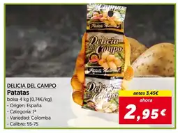 Hiper Usera DELICIA DEL CAMPO Patatas oferta
