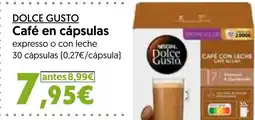 Hiper Usera DOLCE GUSTO Café en cápsulas oferta