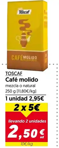 Hiper Usera TOSCAF Café molido oferta