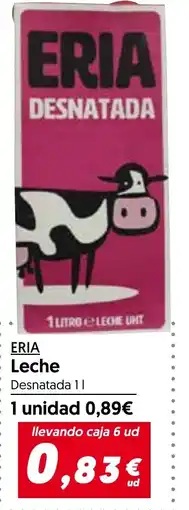 Hiper Usera ERIA Leche Desnatada oferta