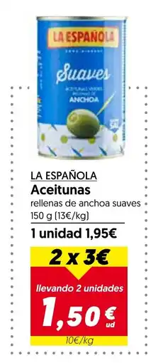 Hiper Usera LA ESPAÑOLA Aceitunas oferta