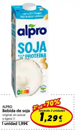 Hiper Usera ALPRO Bebida de soja oferta