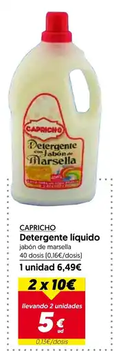 Hiper Usera CAPRICHO Detergente liquido oferta