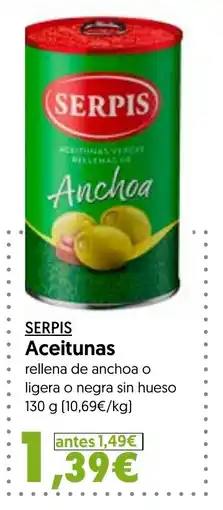 Hiper Usera SERPIS Aceitunas oferta
