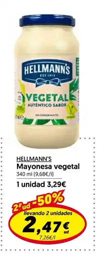 Hiper Usera HELLMANN'S Mayonesa vegetal oferta