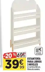 Centrakor Estanteria para libros 3 niveles oferta