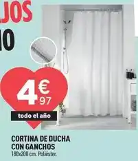 Centrakor Cortina de ducha con ganchos oferta