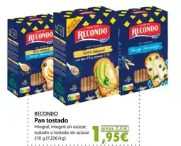 Hiper Usera RECONDO Pan tostado oferta
