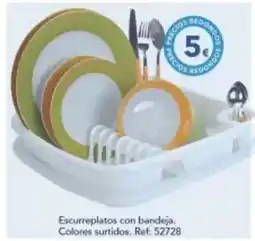 Tiendas MGI Escurreplatos con bandeja colores surtidos oferta
