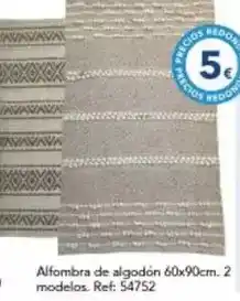 Tiendas MGI Alfombra de algodón 60x90cm. 2 modelos oferta