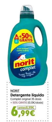 Hiper Usera NORIT Detergente líquido oferta