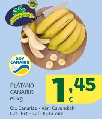 HiperDino Plátano canario oferta