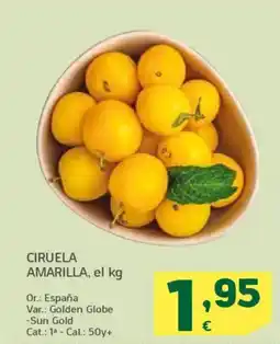 HiperDino Ciruela amarilla oferta