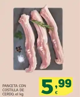 HiperDino Panceta con costilla de cerdo oferta