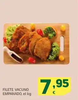 HiperDino Filete vacuno empanado oferta