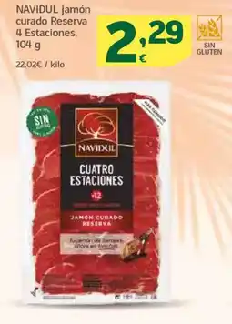 HiperDino NAV 4 Estaciones, IDUL jamón curado Reserva oferta