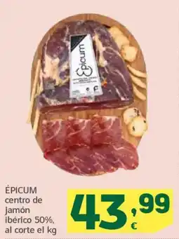 HiperDino ÉPICUM centro de jamón ibérico 50% oferta
