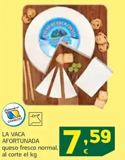 HiperDino LA VACA AFORTUNADA queso fresco normal oferta