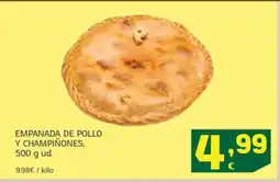 HiperDino Empanada de pollo y champiñones oferta