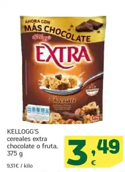 HiperDino KELLOGG'S cereales extra chocolate o fruta oferta