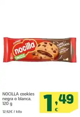 HiperDino NOCILLA cookies negra o blanca, oferta