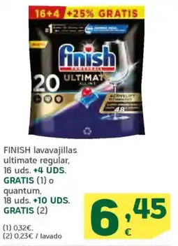 HiperDino FINISH lavavajillas ultimate regular oferta