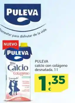 HiperDino PULEVA calcio con colágeno desnatada oferta
