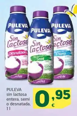 HiperDino PULEVA sin lactosa entera, semi o desnatada, oferta