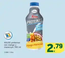 HiperDino KALISE proteínas con mango y maracuyá oferta