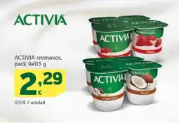 HiperDino ACTIVIA cremosos oferta