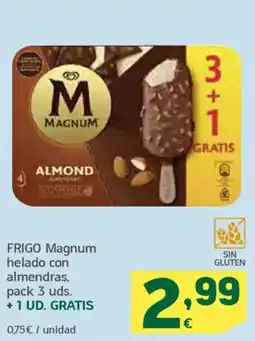 HiperDino FRIGO Magnum helado con almendras oferta