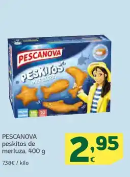 HiperDino PESCANOVA peskitos de merluza oferta