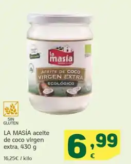 HiperDino LA MASÍA aceite de coco virgen extra oferta