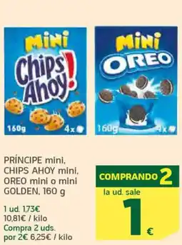 HiperDino PRÍNCIPE mini, CHIPS AHOY mini, OREO mini o mini GOLDEN oferta