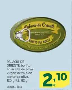 HiperDino PALACIO DE ORIENTE bonito en aceite de oliva virgen extra o en aceite de oliva oferta