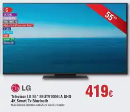 Hiper FROIZ LG Televisor LG 55" 55UT91006LA UHD 4K Smart Tv Bluetooth oferta