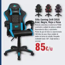 Hiper FROIZ Silla Gaming Drift DR35 Azul, Negra, Roja o Rosa oferta