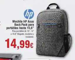 Hiper FROIZ HP Mochila HP Asus Back Pack para portátiles hasta 15,6" oferta