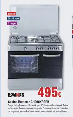 Hiper FROIZ Cocina Rommer CH906XFGPB oferta