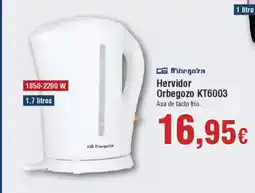 Hiper FROIZ Hervidor Orbegozo KT6003 oferta