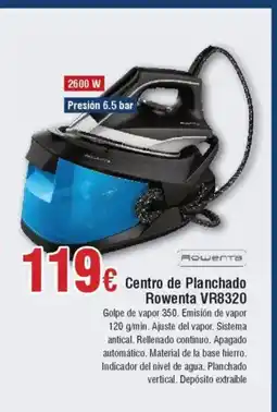 Hiper FROIZ ROWENTA Centro de Planchado VR8320 oferta