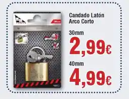 Hiper FROIZ Candado Latón Arco Corto oferta