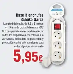 Hiper FROIZ Base 3 enchufes Schuko Garza oferta