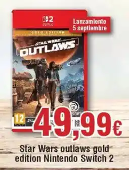Hiper FROIZ Star Wars outlaws gold edition Nintendo Switch 2 oferta